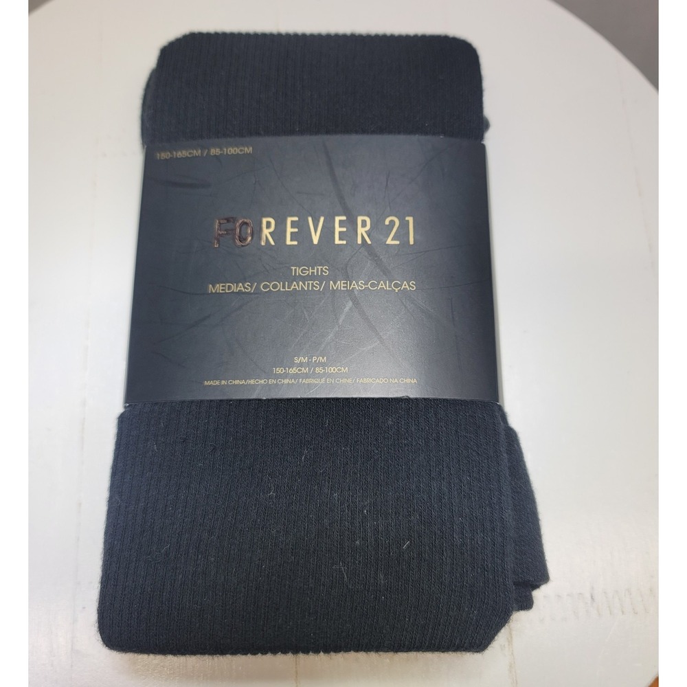 NEW Forever 21 Hosiery Tights Black Size S/M Small/Medium